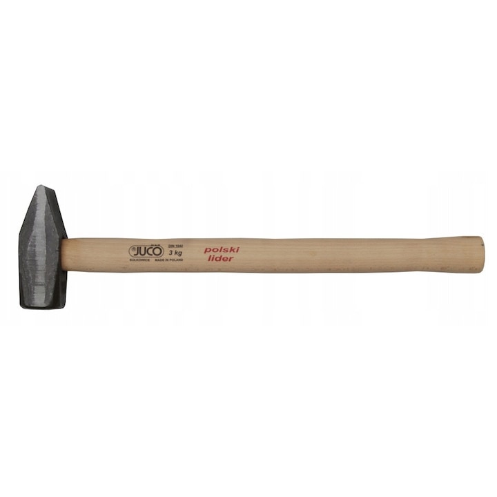 Ciocan JUCO 3kg traditional, maner lemn, forjat, durabil