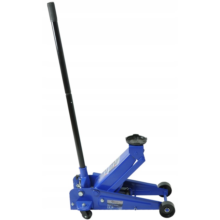 Geko Zaba 3T hidraulikus emelő, 3000 kg, 135x495mm, 4 kerék, ebből 2 mozgatható kerék
