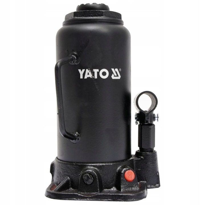 Cric hidraulic butelie Yato YT-17006, capacitate 15 t, inaltime 230-462 mm, cu sistem de supape pentru dozare precisa a uleiului, Negru