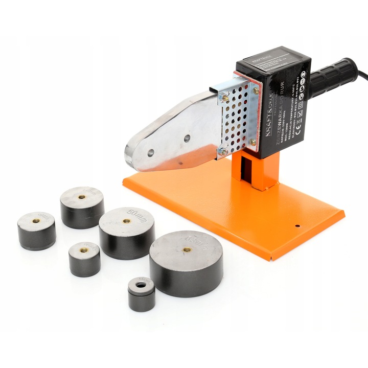 Kraft&Dele KD1591 1200W hegesztőgép készlet 6 teflon matricával 20x25x32x40x50x63mm fém 5kg