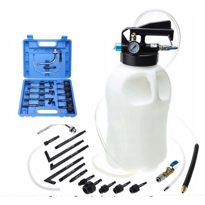 Olajcsere vákuumszivattyú, Optima, 10L, 13 adapteres készlet, 200cm