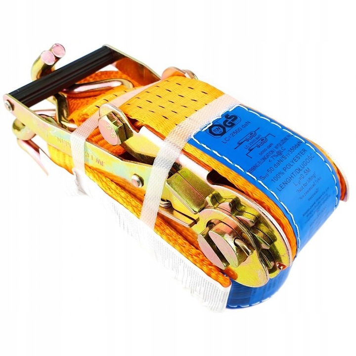 Szállítópánt 6m, Kamar, 50mm, 5T, narancssárga, 2,3kg