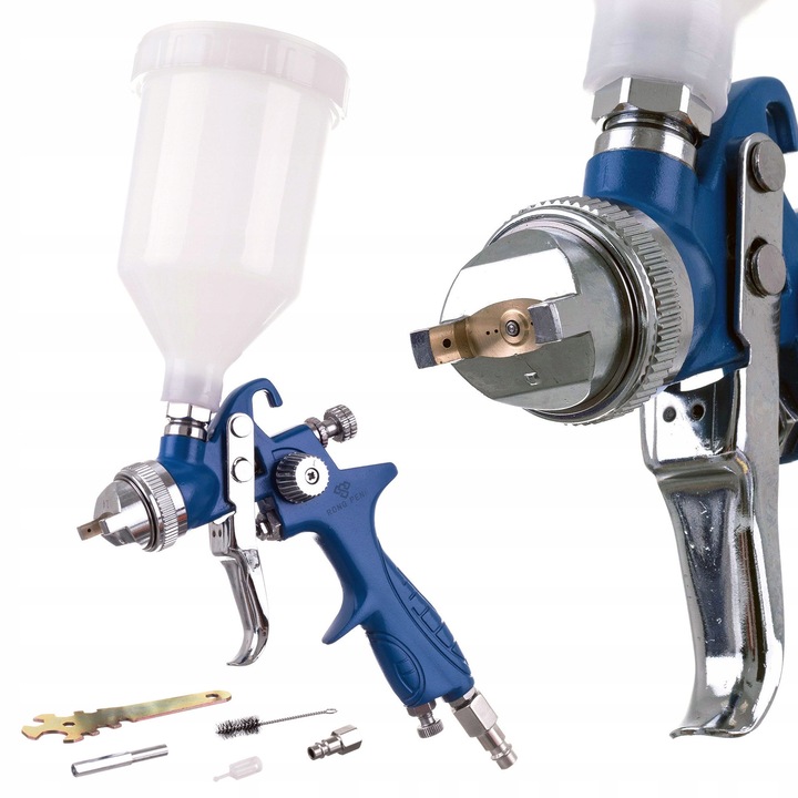TC Technic HVLP festékszóró pisztoly 1,4mm, 600ml tartály, komplett készlet