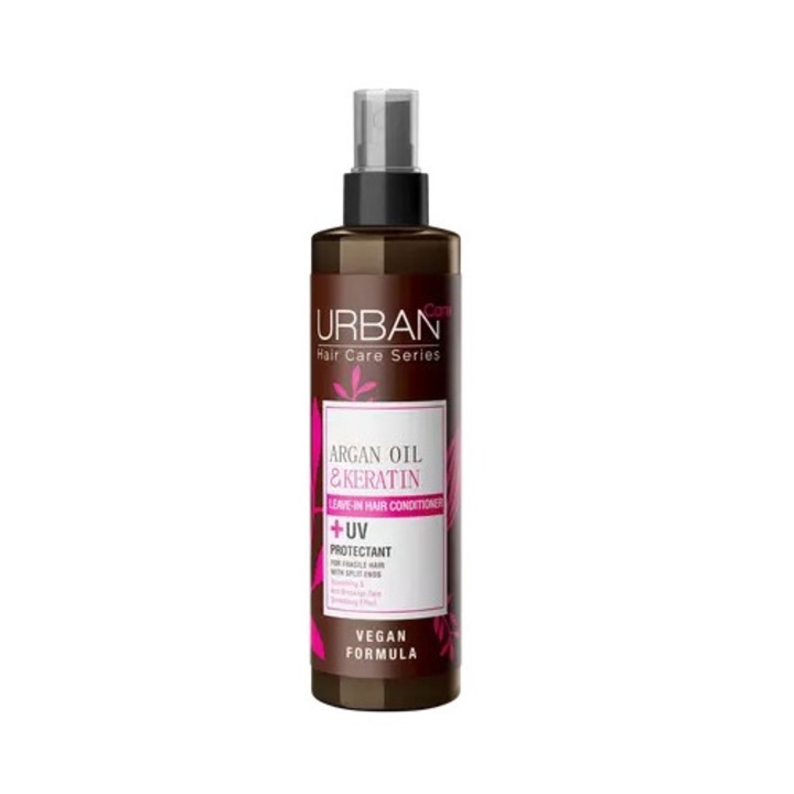 Balsam Spray Fără Clătire Urban Care, Ulei de Argan și Keratină, 200ml