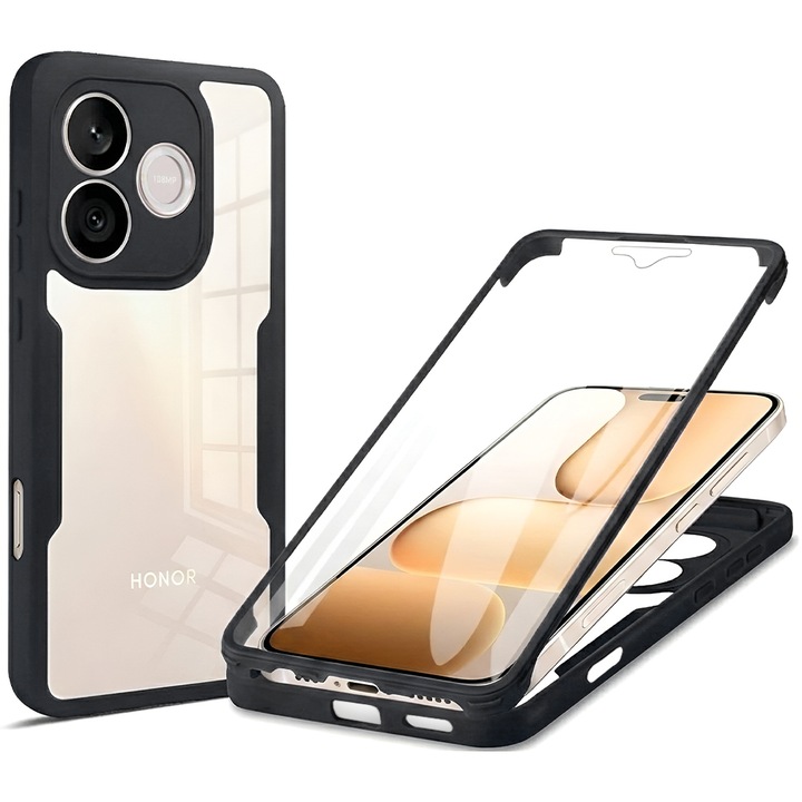 Husa pentru Honor 600 Lite + Folie - Techsuit ColorVerse 360 Series - Black