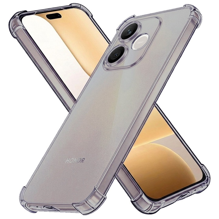 Husa pentru Honor 600 Lite DaDen® ShockProof, Protectie Camera, Antisoc, Protectie Superioara, Fumuriu