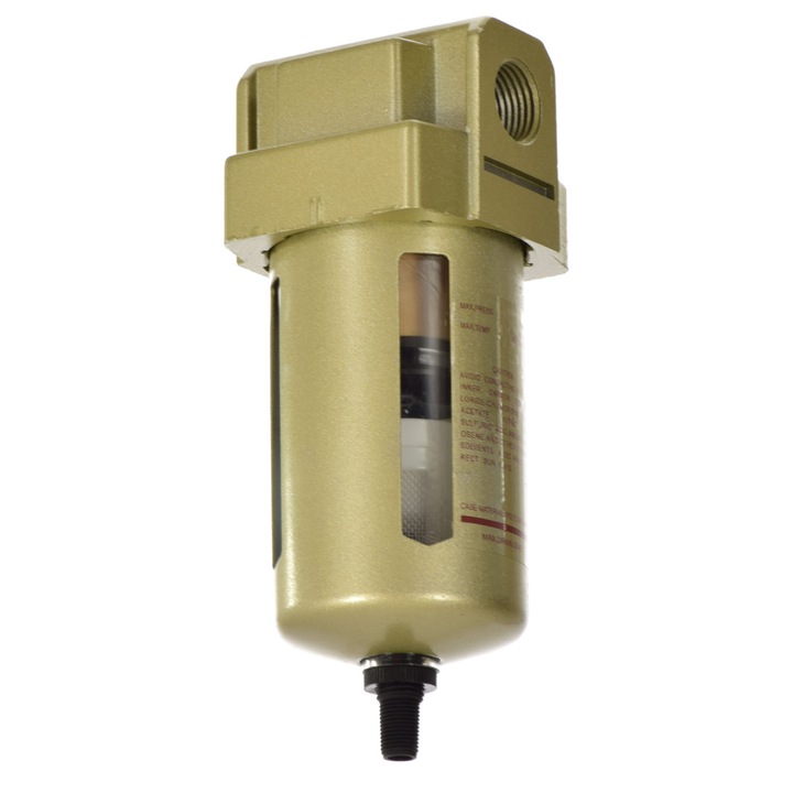 Filtru aer comprimat TC Technic separator de apa 3/4" 0,04mm, 175x80mm, capacitate 45ml