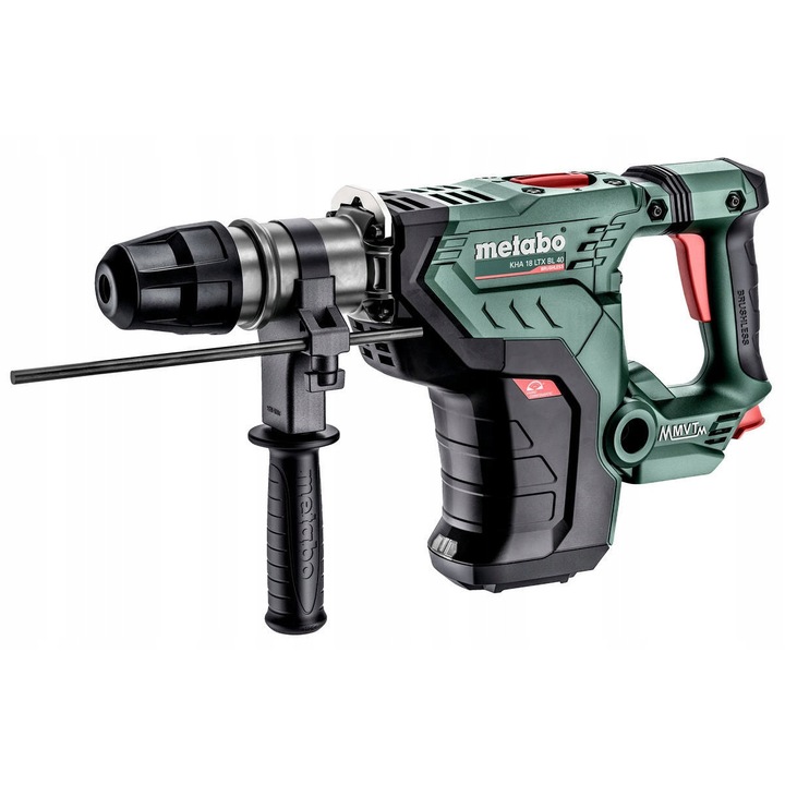 Rotopercutor Metabo KHA 18 LTX BL 40, 18V, 8.6J, SDS-max, cu valiza plastica