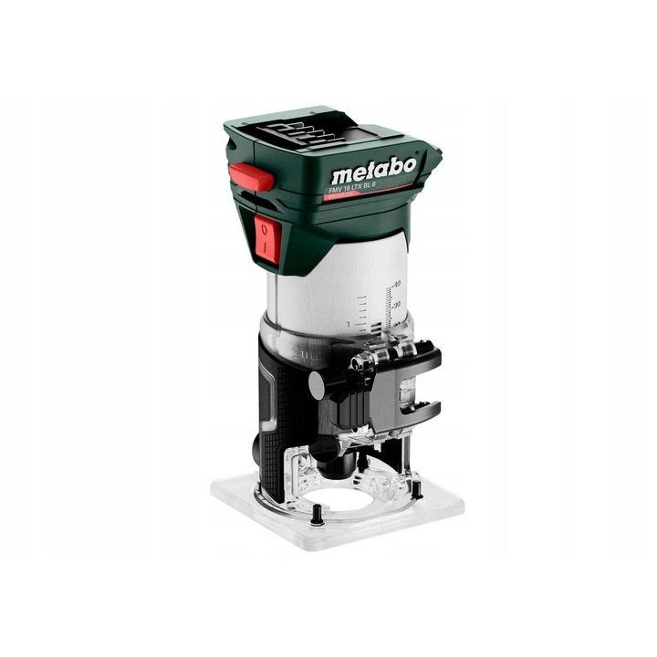 Metabo FMV 18 LTX BL 8 akkumulátoros élmaró, 18V, 1.6kg, 40mm, 6/8mm