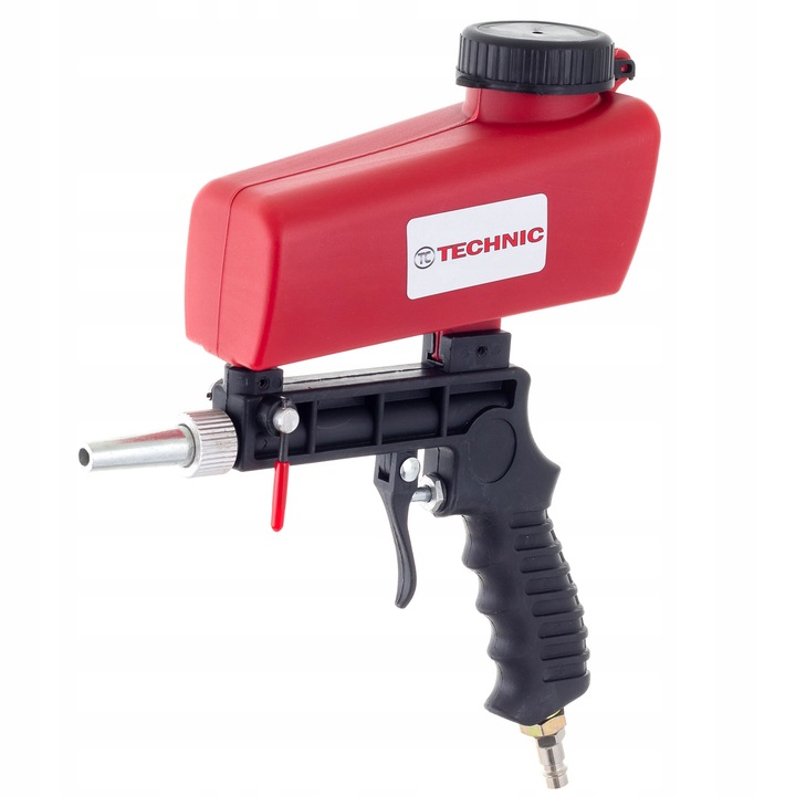 Pistol de sablare cu rezervor TC Technic, 6mm, 6,2 bar, accesorii compresoare