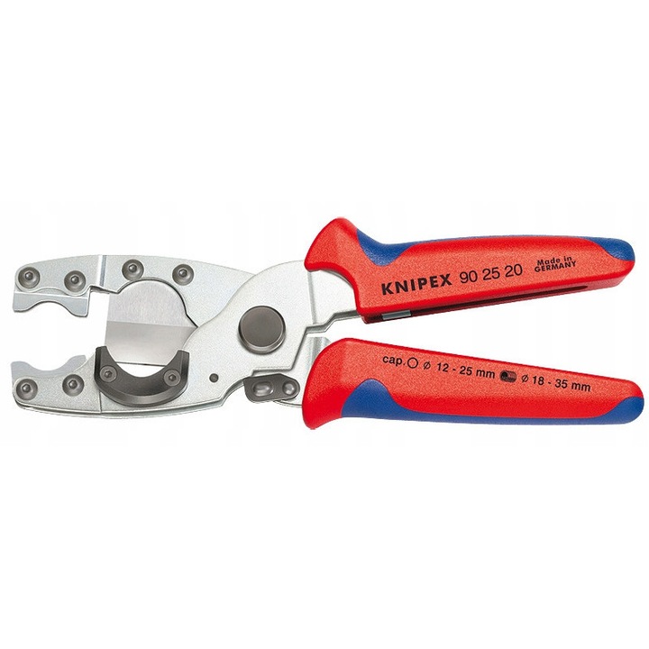 Cleste Knipex pentru taierea tevilor compozite, 210 mm, 12-25 mm, 18-35 mm, otel special