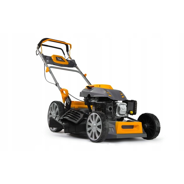 Powermat benzinmotoros fűnyíró, 7 LE, 60L, 51cm, 8 az 1-ben, önjáró