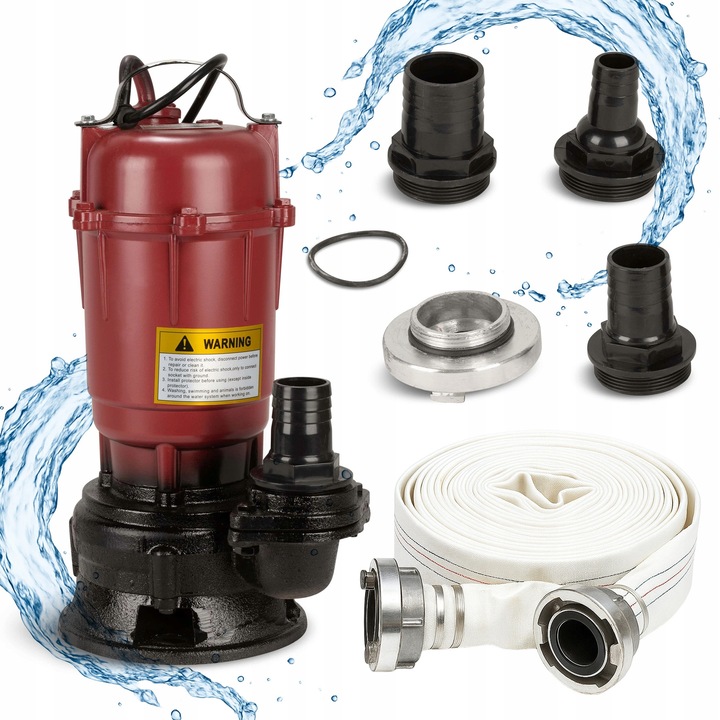 Pompa submersibila ONEX OX-7792, 3950W, 20000 l/h, inaltime ridicare 28m, cu furtun 20m