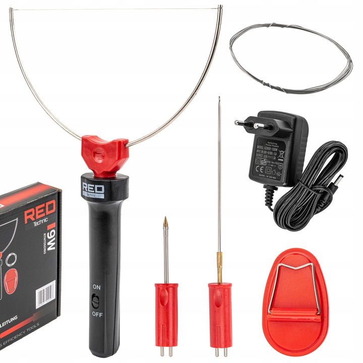 Hővágó polisztirolhoz 3 az 1-ben, RED TECHNIC, 9W, 230V, tartozékokkal