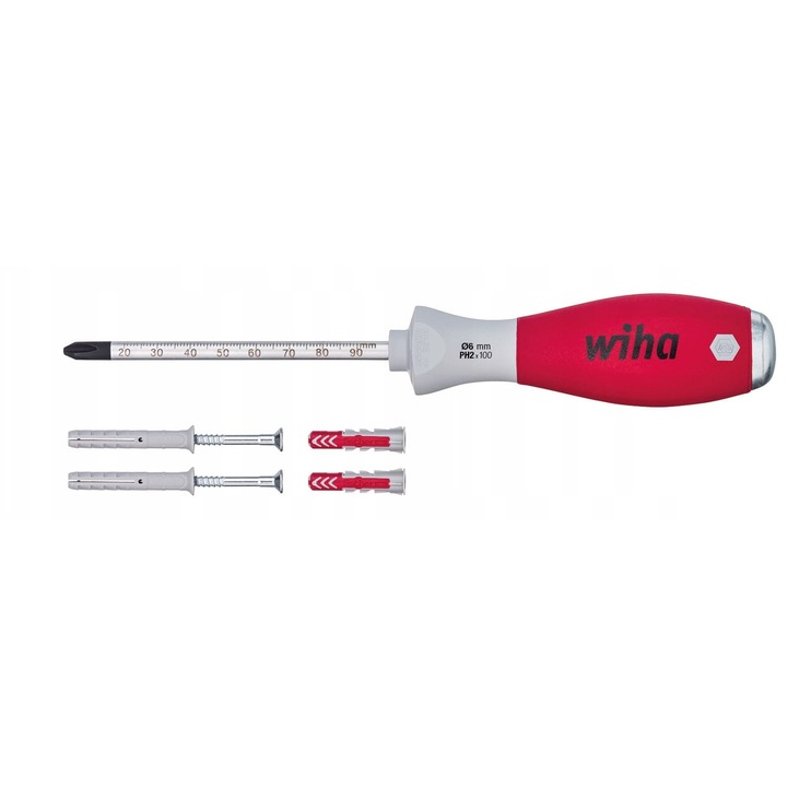 Уред за пробиване с отвертка Wiha SoftFinish, изолиран, 41289