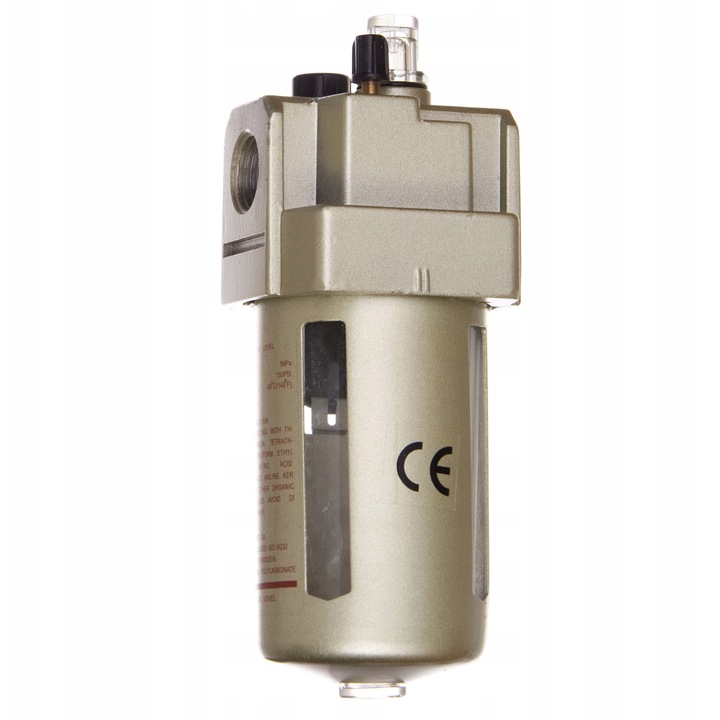 Lubrificator pneumatic 3/4", TC Technic, capacitate 130ml, presiune maxima 15bar, dimensiuni 70x180mm