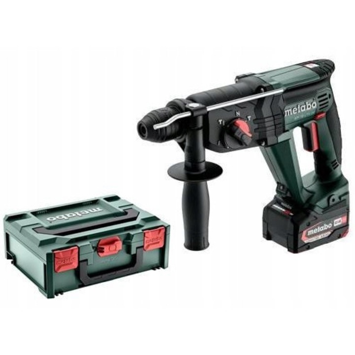 Rotopercutor Metabo KH 18 LTX 24, 2x4.0Ah, 18V, 3 functii, SDS-Plus, 2.6 kg