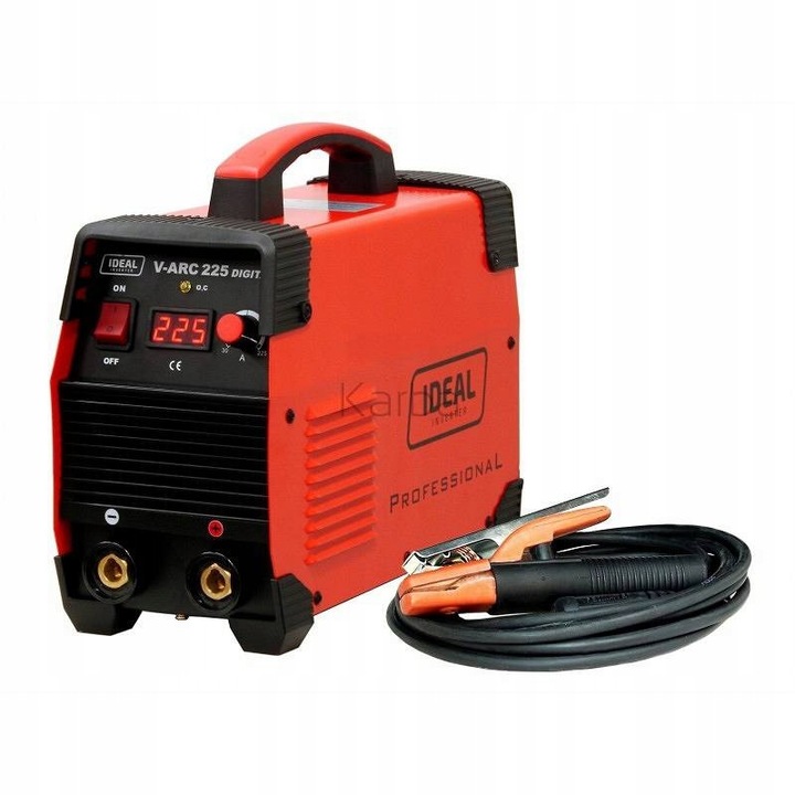 Aparat de sudura IDEAL V-ARC 225 DIGITAL, 200A, set complet, 230V, 8kg
