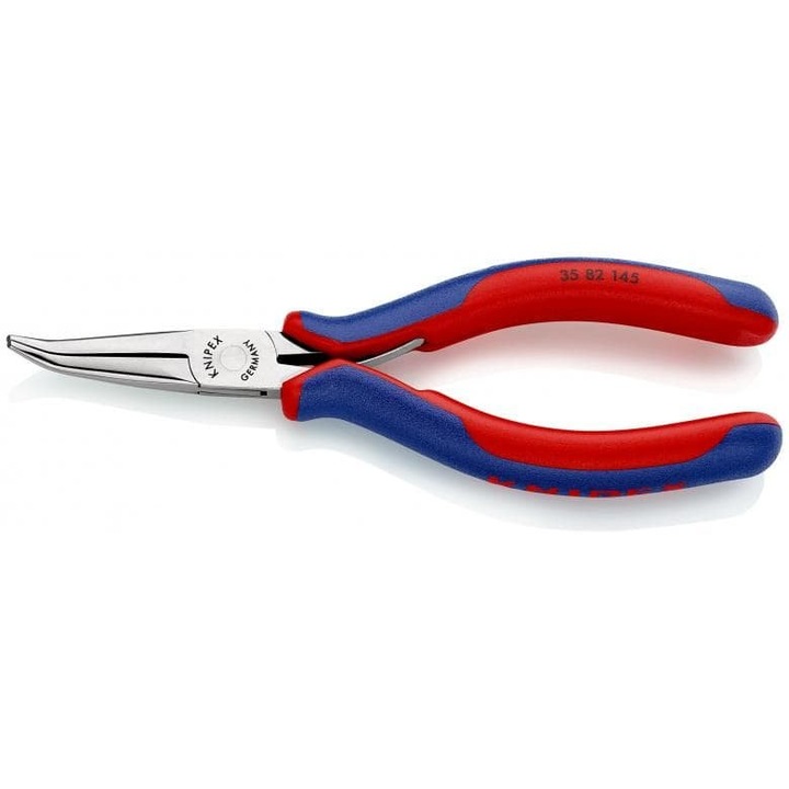 Knipex precíziós fogó, 145 mm, ergonomikus forma, krómozott acél