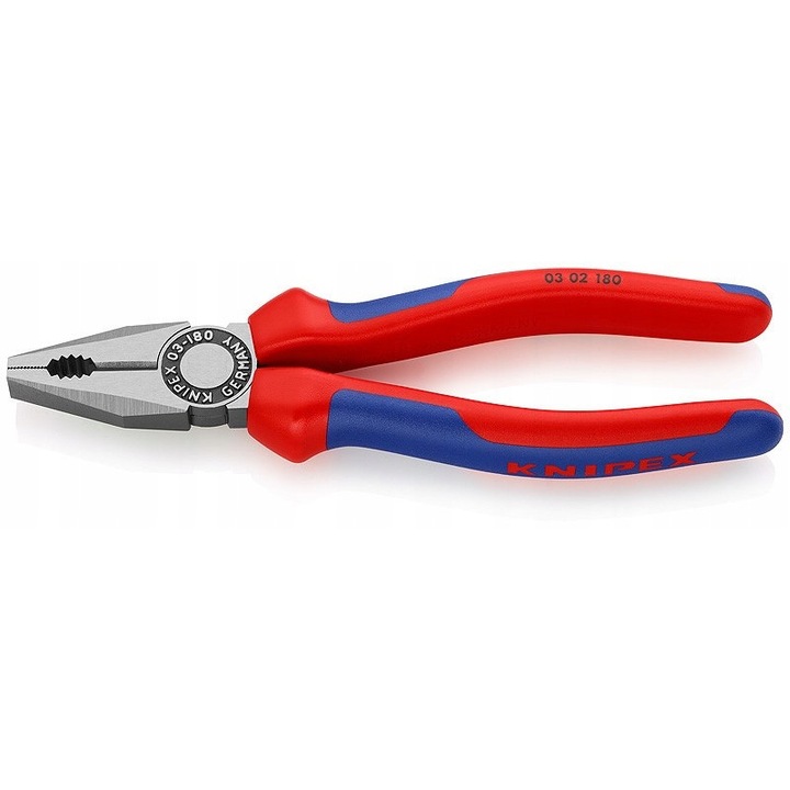 Knipex univerzális fogó, 180mm, speciális acél, többkomponensű markolat, 254g, 180x54x21mm