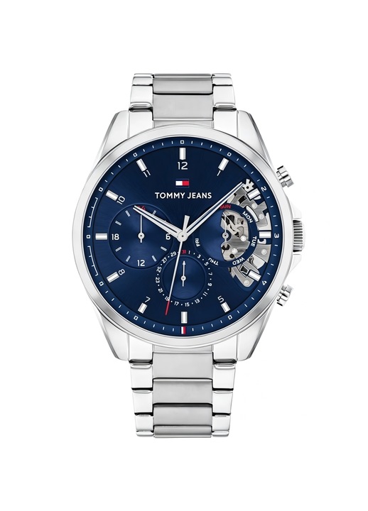 Ceas multifunctional Tommy Jeans pentru barbati, cadran albastru inchis