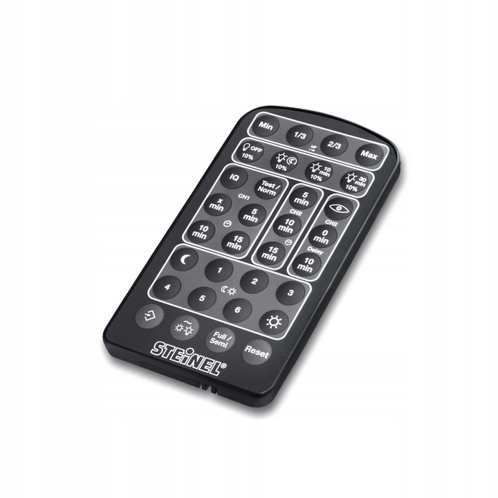 Telecomanda pe infrarosu Steinel RC 8, neagra, 45x90x130mm, set cu baterie CR2032