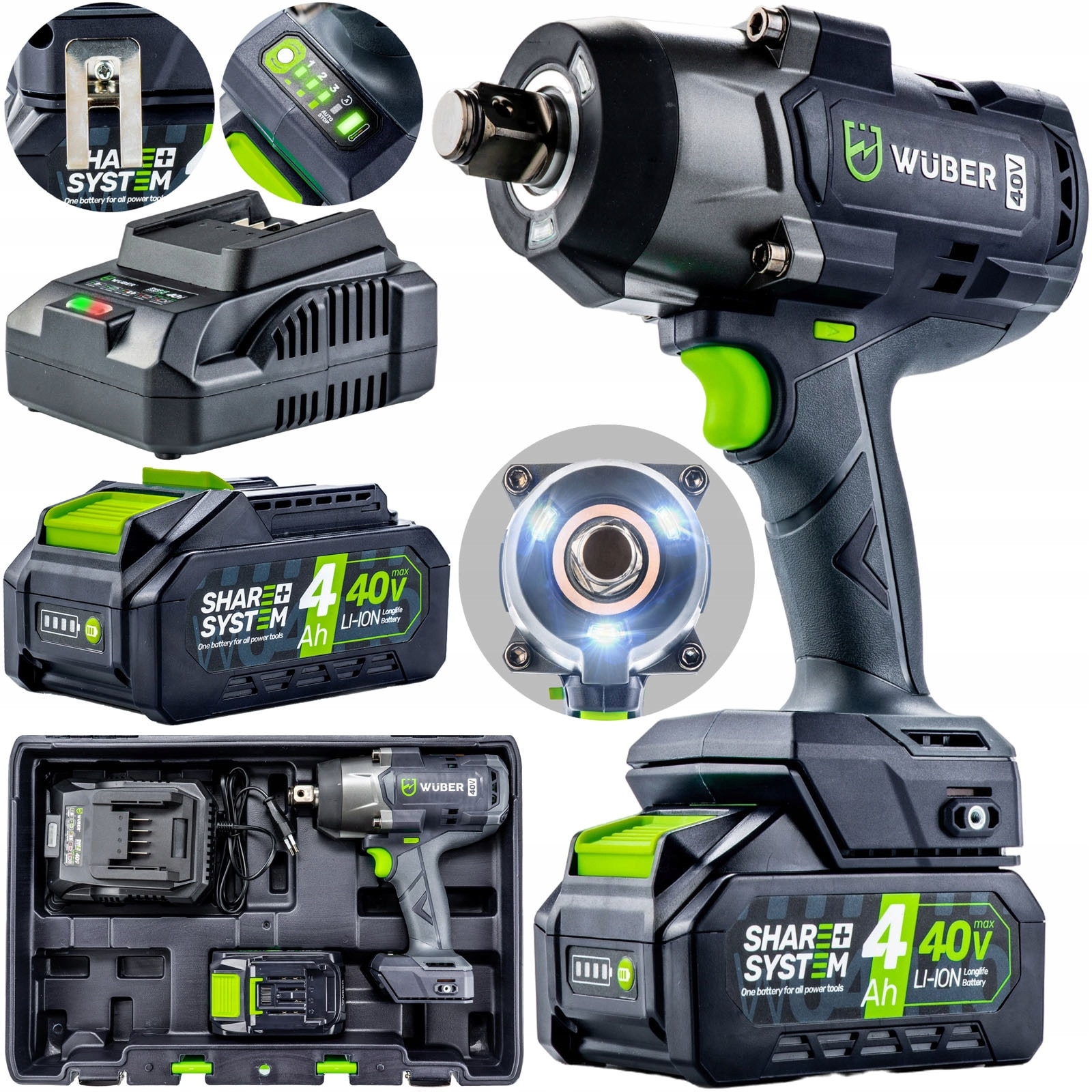 Set scule electrice Makita, 40V XGT, 2 bormasini si 1 slefuitor, 2