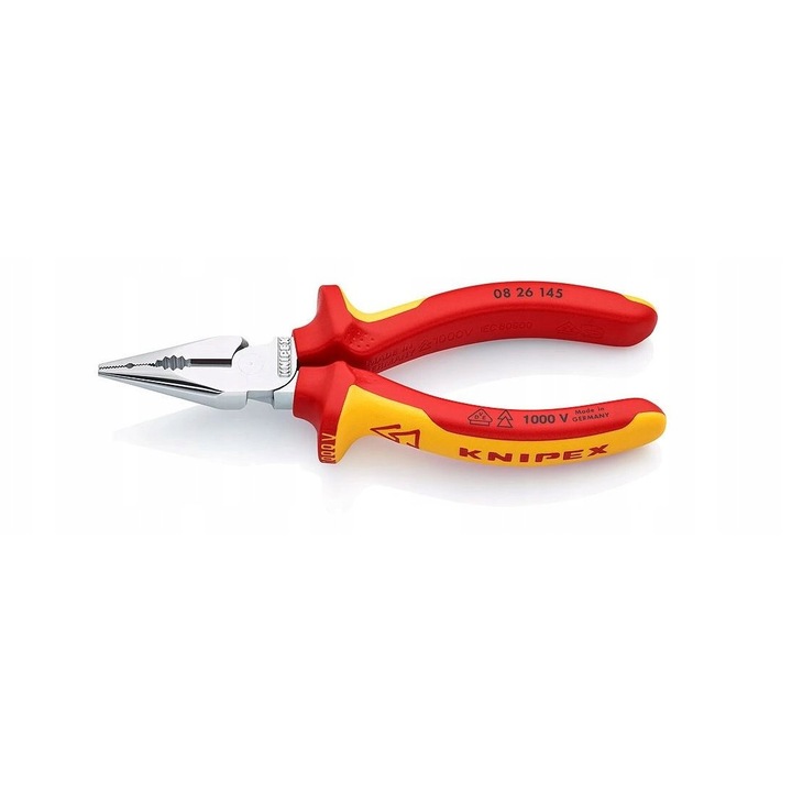 Knipex szigetelt kombinált fogó 145mm, vágásálló, kábelekhez, 1000V