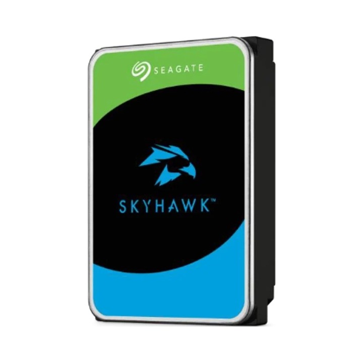 Hard disk intern Seagate SkyHawk, pentru sisteme de supraveghere, functionare 24/7, SATA III 6 Gb/s, 256 MB buffer, Multicolor, 1 TB