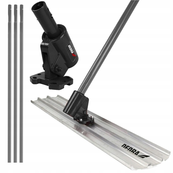 DEDRA ML54001 kézi betonvibrátor, 120x20cm, 520cm, alumínium, 3 részes készlet