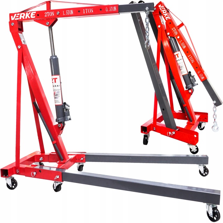 Cric mobil pentru atelier, Verke, 2t, 1760x850mm, 620x850x1590mm