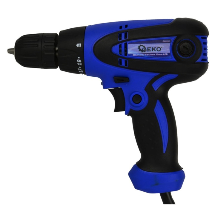 Masina de gaurit si insurubat Geko 280W, 10mm, LED, 230V