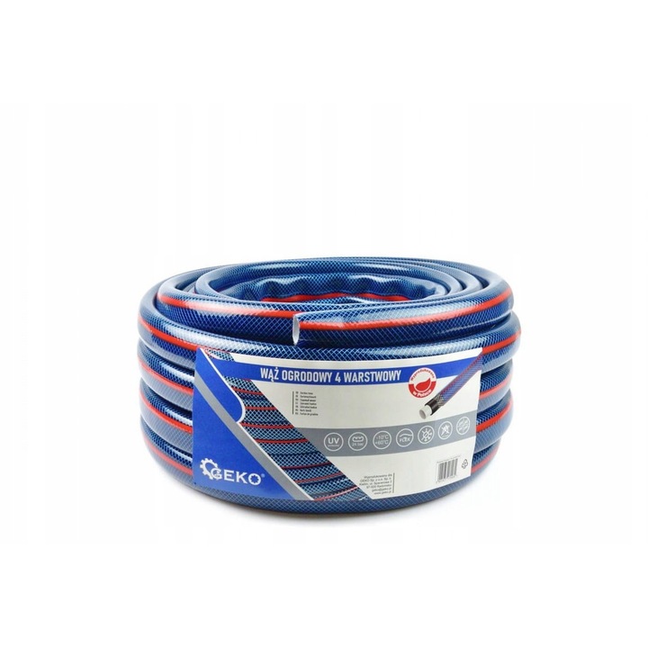GARDENA kerti tömlő, 4 rétegű, Geko, 1", 20m, UV-álló, rugalmas