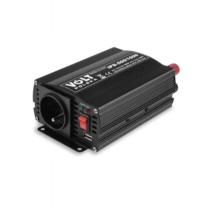 Autó inverterek 500W/1000W 12V/230V USB-vel, Volt Polska, 176x105x60mm