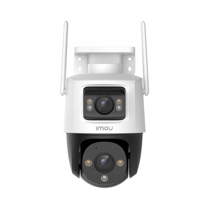 Camera IP Imou Cruiser Dual IPC-S7XP-10M0WED, dual lens 10MP (2x5MP), PTZ rotativa, rezistenta la intemperii, PiP picture-in-picture, Wi-Fi, Alb/Negru