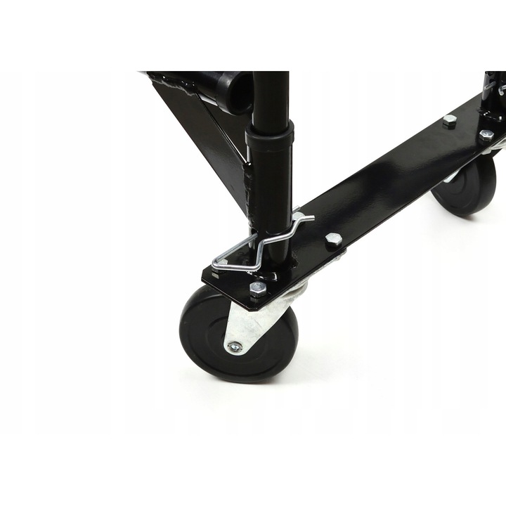 Carucior transport 2in1 Geko 200kg negru 18x35cm 132x54cm