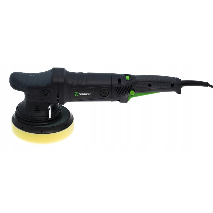 Wuber 1500W autópolírozó gép, 150mm, oszcilláló, 6 sebességfokozat, szett szivaccsal és tartalék kefékkel