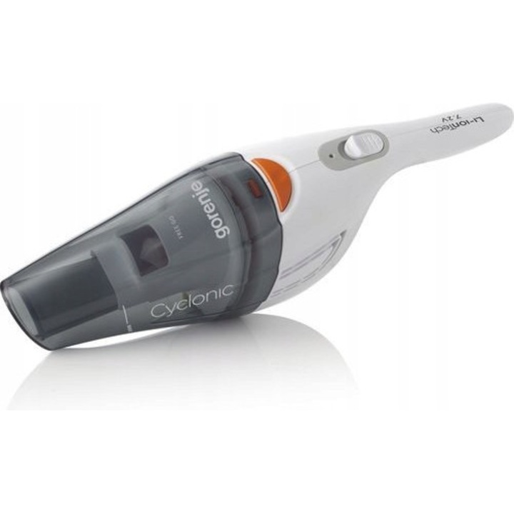 Aspirator manual Gorenje, MVC72FW, fara fir, alb, 14 min autonomie, 55 W