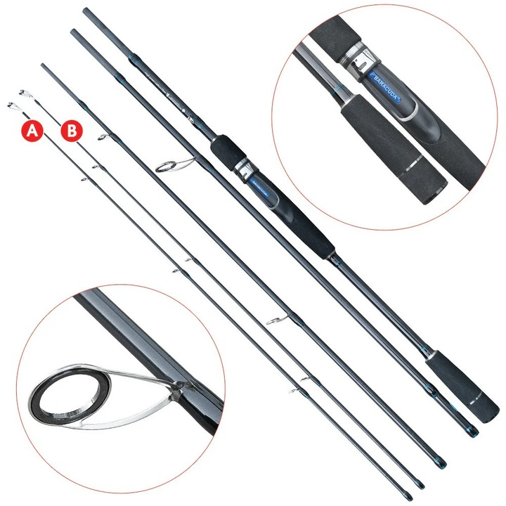 Baracuda Urban Stick 2104 karbon horgászbot, 2,10m