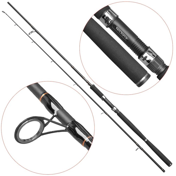 Lanseta fibra de carbon Baracuda Flipper 240XH 2, 40m