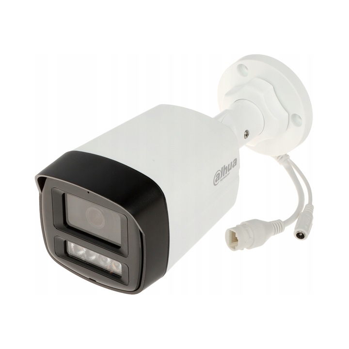 Camera IP Dahua IPC-HFW1439TL1-A-IL 4 Mpx (2K), obiectiv 2.8mm, IR 30m, WDR, IP67, cu microfon, Alb