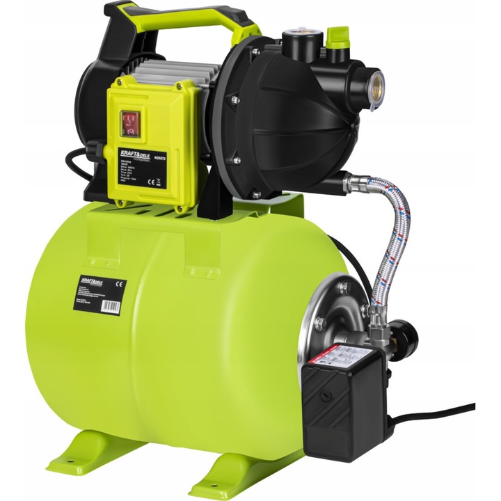 Pompa hidroforica 20L, 1200W, 3400l/h, cu manometru, Kraft&Dele KD5272