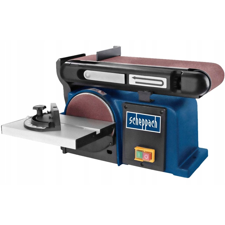 Scheppach BTS900 él- és tárcsacsiszoló, 370W, 150mm, 5 csiszolópapírral