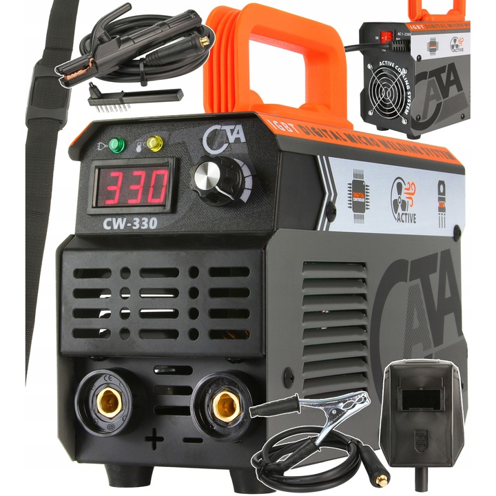 Инверторен заваръчен апарат Cata CW-330, 330A, LCD, 2.4кг