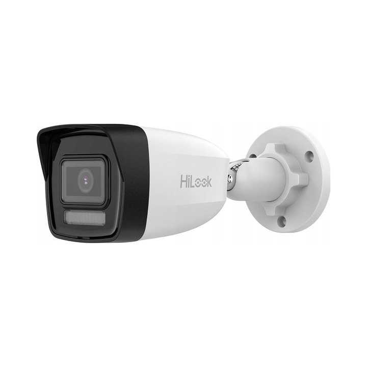 IP камера HiLook IPCAM-B6-30DL, 6MP, детекция на хора и превозни средства, хибридно осветление, водоустойчива, размери 184,1x66x69,1mm