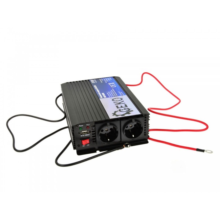 Geko autó inverterek 24V/230V 800/1600W, szivargyújtó kábellel