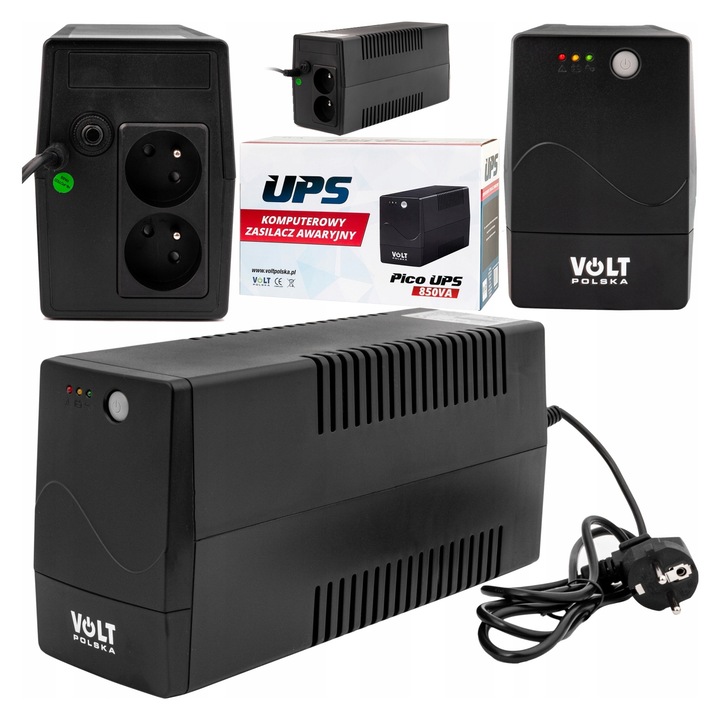 Zasilator UPS Volt 850VA 480W 9Ah, compact, cu protectie la supratensiune