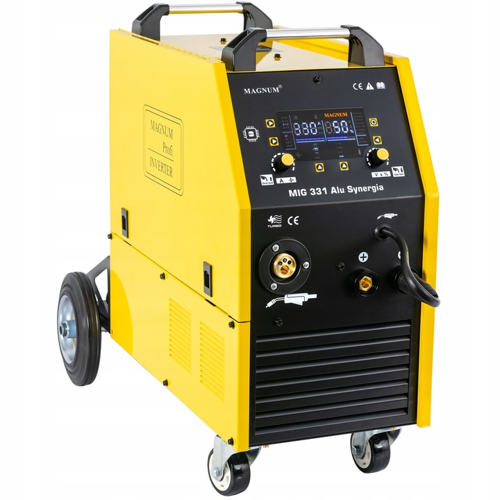 Magnum MIG 331 Alu Synergia hegesztőgép 320A, 400V, 4x4, komplett szett
