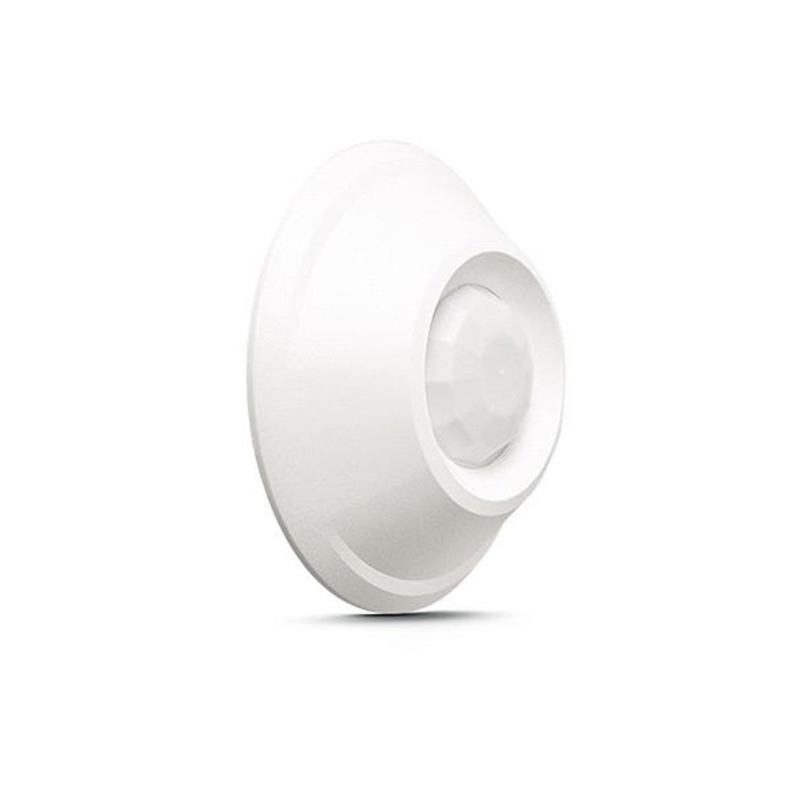 PIR таванен детектор Satel AQUA-RING-S, детекция 36 m² (2.4 m) / 80 m² (3.7 m), захранване 24V AC/DC, бял, O100x35 mm