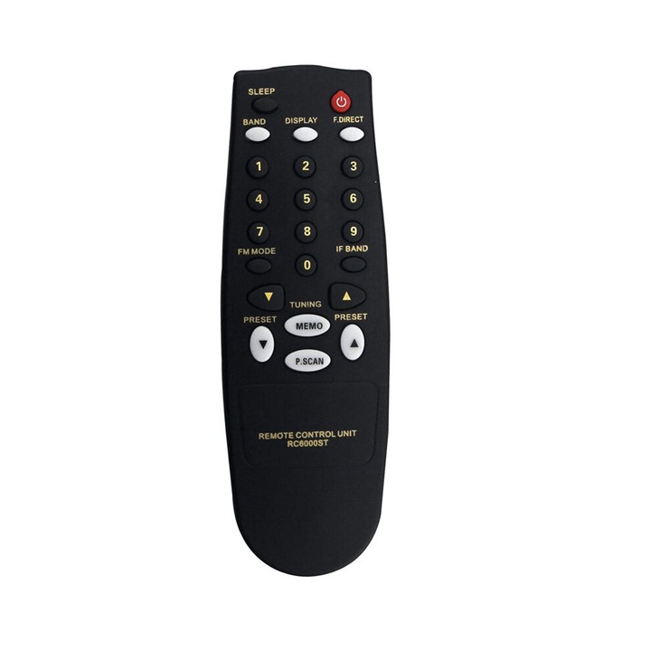 Telecomanda inlocuire tuner radio stereo AM/FM negru plastic